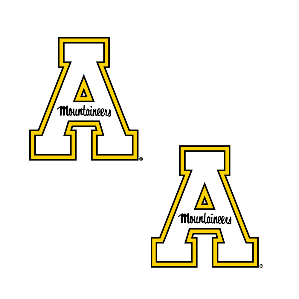Appalachian State A Decals- 2 pack