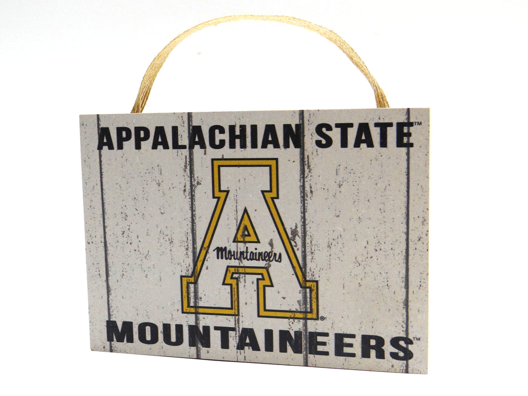 Appalachian State Small Weathered Plaque